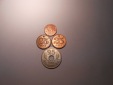 hn3 / Dänemark, 4er Lot, 5Öre 1981 (KM# 859), 25Öre 1967 (K...