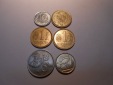 hn13 / Spanien, 6er Lot, 10 Centimos 1959 / 1 Peseta 1966 1980...