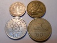 hn16 / Griechenland 4er Lot, 1 Drachme, 2 Drachmen, 10 Drachme...
