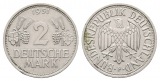 BRD; 2 Deutsche Mark 1951 F