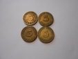 C43.°° Bank deutscher Länder, 4er Lot, 5 Pfennig 1949 G G J J