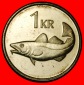 Ⰺ GROSSBRITANNIEN (1989-2011): ISLAND ★ 1 KRONA 2006 KABEL...