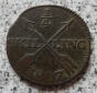Schweden 1/4 Skilling 1807