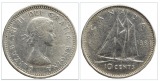 Kanada 10 Cent, 1964 Silber 1,86g fein