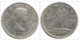 Kanada 10 Cent, 1963 Silber 1,86g fein