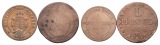 Altdeutschland; 2 Kleinmünzen 1865 / 1806
