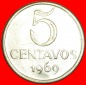 Ⰺ EFFIGIE (1967-1975): BRASILIEN ★ 5 CENTAVO 1969! STEMPEL...