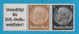 Deutsches Reich  MH. Zusammendrucke Mi.A 8 b/513/512 Waagerech...