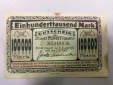 #L30 Notgeld Gutschein Einhunderttausend Mark Stadt Forst Laus...