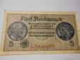 #L34 Fünf Reichsmark Reichskreditkassen o.D. Ro-553a), neu ZW...