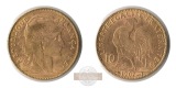 Frankreich 10 Francs 1907 (1899-1914) MM-Frankfurt KM#846 Fein...