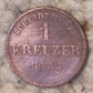 Schwarzbutg Rudolstadt 1 Kreuzer 1864,