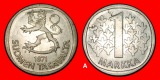 Ⰺ LÖWE (1964-1993): FINNLAND ★ 1 MARK 1971S NICHT SILBER!...