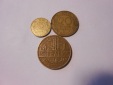 hn22 / Frankreich, 3er Lot, 5 Centimes 1966, 10 Centimes 1962 ...