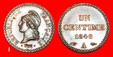 Ⰺ II. REPUBLIK (1848-1852): FRANKREICH ★ 1 CENTIME 1848A u...