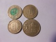 hn41 / Jugoslawien, 4er Lot, 1 Dinar 1973 (KM# 59), 1 Dinar 19...
