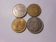 hn44 / Spanien, 4er Lot, 5 Pesata 1957 (KM# 786), 1 Peseta 197...