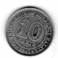 Britisch Malaysia 10 Cent 1941 Silber