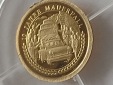 Goldmedaille, zum Mauerfall, 0,5 Gramm Au 585 lt Fotos