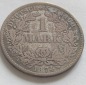 1 Reichsmark 1874 D, gut geprägt, lt Fotos