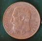 Belgien, 5 Francs 1873 König Leopold II Silber