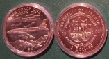 Liberia, 5 Dollar, 2000 Gedenkausgabe unedel ex 20.000
