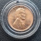USA 1 Cent, 1960 Lincoln Memorial Cent in Kapsel eingeschweißt
