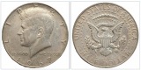 USA ½ Dollar, 1967 Kennedy Half Dollar Silber 4,6g fein