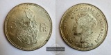 Luxemburg 5 Francs Charlotte (Silver) 1929 FM-Frankfurt KM#38 ...