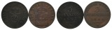 Altdeutschland; 2 Kleinmünzen 1847/1856