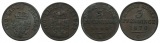 Altdeutschland; 2 Kleinmünzen 1853/1870