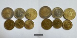 Monaco KSM-Satz 2x 10, 20, 50 Cent & 1, 2 Euro 2001-