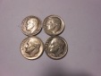 ZX10 USA 4er Lot Roosevelt Dime-10 Cent / 1965 1967 1975 1981 ...