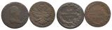 Altdeutschland; 2 Kleinmünzen 1790/1809