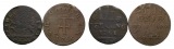 Altdeutschland; 2 Kleinmünzen 1761/1766