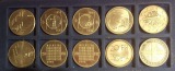 Schweiz 5x20 CHF 1991 und 1998/99 Sonder- und Gedenkmünzen lo...