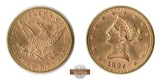 USA 10 Dollars (Coronet Head) 1894 (1866-1907) MM-Frankfurt KM...