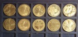 Schweiz 5x20 CHF 1991 und 1998-2000 Sonder-/Gedenk- Münzen lo...