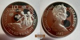 Cayman Islands 10 Dollars - Elizabeth II 1982 (IYC) Proof FM-F...