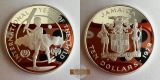 Jamaika 10 Dollars 1979 (IYC) Proof FM-FRANKFURT KM#80 Feinsil...