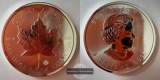 Kanada 5 Dollars 2016 Maple Leaf KM#1601 FM-Frankfurt Feinsilb...