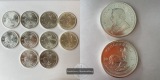 LOT: Süd Afrika 1 Rand 10x 2021 Silber-Krügerrand FM-Frankfu...