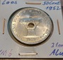 Laos, 50 Cent 1952, KM 6, Alu 31 mm