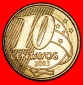 Ⰺ SÜDKREUZ (1998-2025): BRASILIEN ★ 10 CENTAVO 2003! STEM...