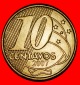 Ⰺ SÜDKREUZ (1998-2025): BRASILIEN ★ 10 CENTAVO 2007! STEM...