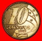 Ⰺ SÜDKREUZ (1998-2025): BRASILIEN ★10 CENTAVO 2009! STEMP...