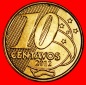 Ⰺ SÜDKREUZ (1998-2025): BRASILIEN ★10 CENTAVO 2012! STEMP...