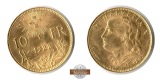 Schweiz. HELVETIA - 10 Francs 1922 B.  MM-Frankfurt  KM#36  Fe...