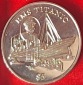 Liberia, 5 Dollar, 1998 Gedenkausgabe unedel