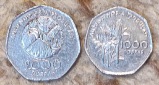 d017: Sao Tome 2000 Dobras 1997 und 1000 Dobras 1997